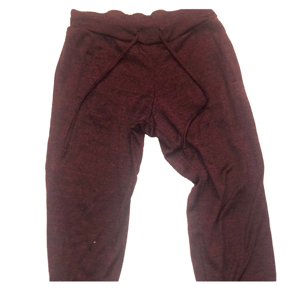 Dark red joggers